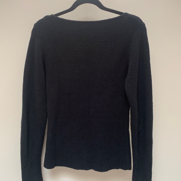 Aritzia Wilfred Kirsty Sweater - Black, Square Neck, Size M - Picture 11 of 11